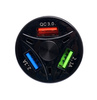 Ładowarka samochodowa QUICK CHARGE 3 porty USB LED KD1238