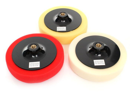 Gąbki polerskie 180 mm 3 rodzaje