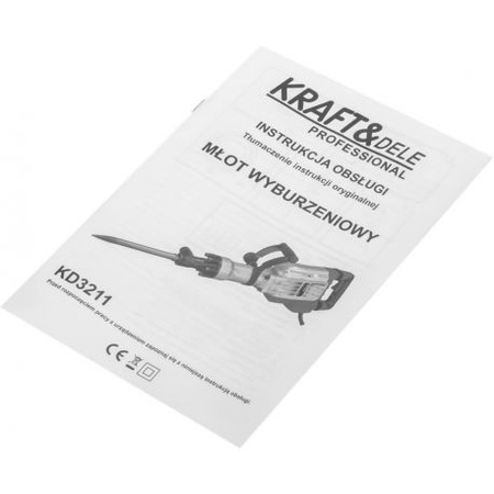 MŁOT WYBURZENIOWY 3200W 75J HEX-GAN KD3211