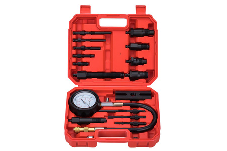 TESTER MIERNIK CIŚNIENIA SPRĘŻANIA - KOMPRESJI - DIESEL 0-70 BAR MAX FULL KD12516