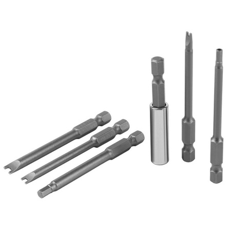 Zestaw bitów długich udarowych do wkrętarki 75mm + uchwyt 50el, KD11865