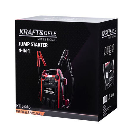 JUMP-STARTER 1200/600A 22Ah 12V+OŚW/KOMP. KD5346