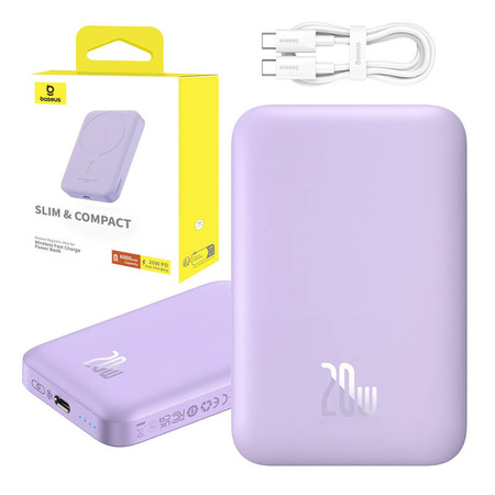 Powerbank mini Baseus 6000 mAh 20W (fioletowy)