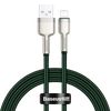 Kabel USB do Lightning Baseus Cafule, 2.4A, 1m (zielony)
