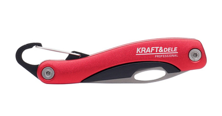 Nóż składany z karabińczykiem KD10878