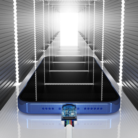 Kabel USB do Lightning Baseus Simple Wisdom, 2.4A, 1.5m (biały) 2szt.