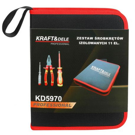 ZESTAW NARZĘDZI IZOLOWANYCH 11 ELEMENTÓW KD5970