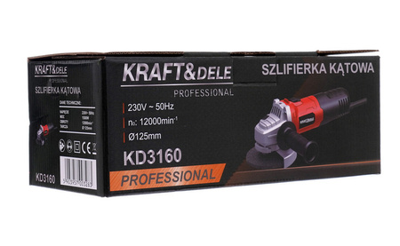 SZLIFIERKA KĄTOWA 125mm/1500W KD3160