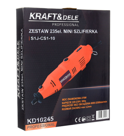 Mini szlifierka 270W KD10245 235elem.