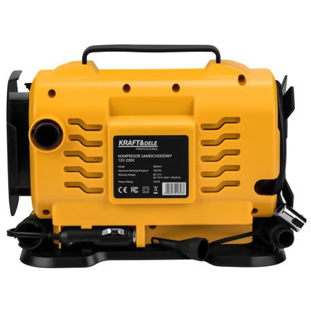 Kompresor samochodowy z funkcją latarki 12/230V KD3441