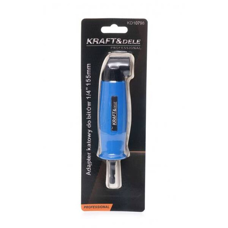 Adapter kątowy 90 °C HEX 1/4" 155mm na wkrętarkę KD10798