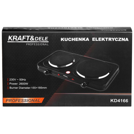 Kuchenka elektryczna 2600W 155+185mm KD4166