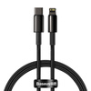 Kabel USB-C do Lightning Baseus Tungsten Gold, 20W, 5A, PD, 2m (czarny)