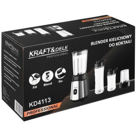 Blender Kielichowy do koktajli 1500W ZESTAW KD4113