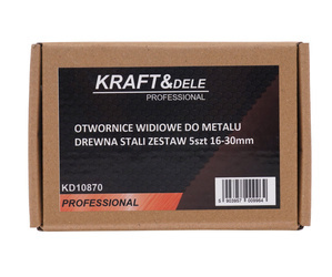 Otwornice widiowe do metalu / drewna/ stali 5 el. KD10870