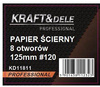 Papier ścierny 50szt. krążek 125mm P120 na rzep KD11811