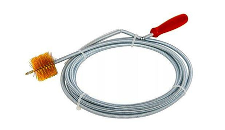 Spirala kanalizacyjna do rur ze szczotką 6mm x 3m KD11768