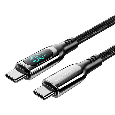 Kabel USB Vention TAYBAV USB 2.0 C-C 100 W 5A  1.2M  (czarny)