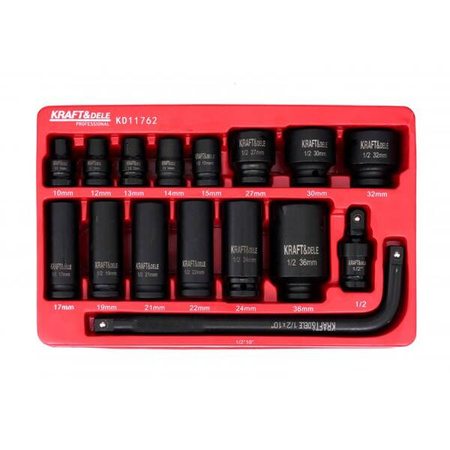 NASADKI UDAROWE 1/2" 16 szt. KD11762