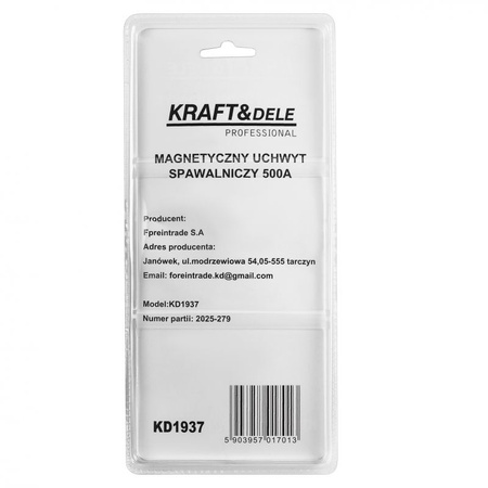 UCHWYT SPAWALNICZY MAGNETYCZNY 500A KD1937