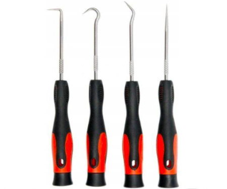 ZESTAW HACZYKÓW Z RĘKOJEŚCIĄ 4szt. KD10944