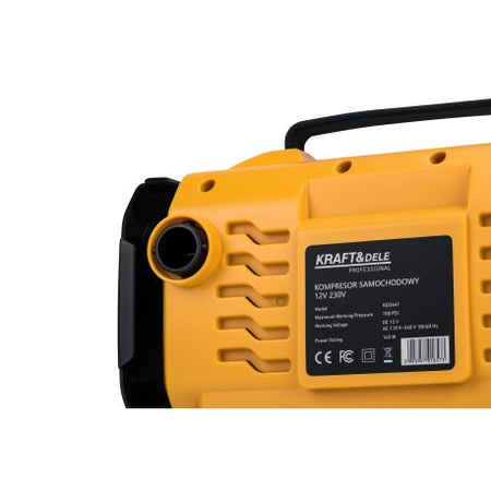 Kompresor samochodowy z funkcją latarki 12/230V KD3441