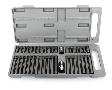 Komplet Bitów specjalnych KD10219 HEX, TORX, SPLINE 40cz.