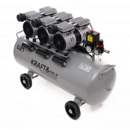Kompresor bezolejowy 100L 3 x 1500W KD1397