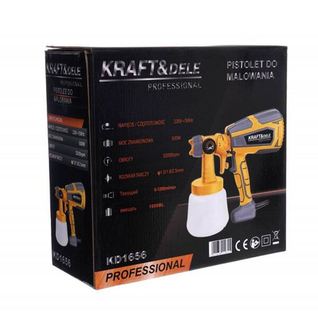 Pistolet natryskowy 500W 1000ml KD1656