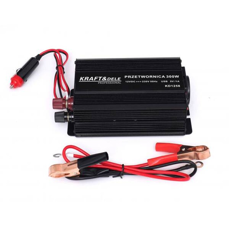 Przetwornica 12V na 230V 300W / 600W skorygowana sinusoida KD1258