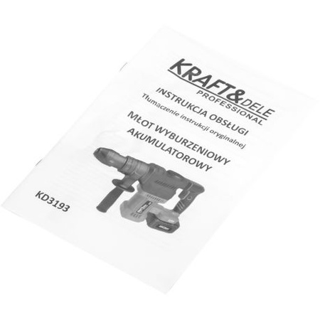 Młot udarowy akumulatorowy 21V 7,5J BEZSZCZOTKOWY 2 x 4Ah KD3193