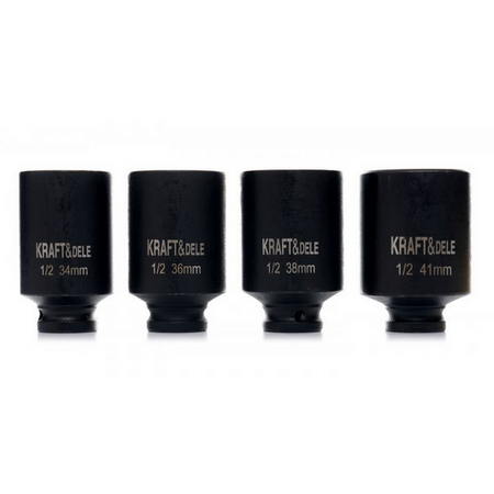 NASADKI UDAROWE 1/2" 6 KĄTNE 4 szt.