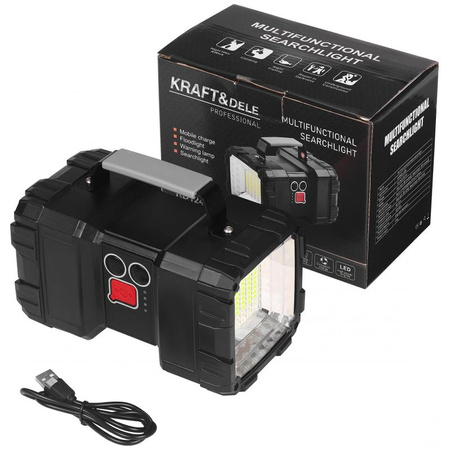 Latarka LED akumulatorowa Powerbank KD1249