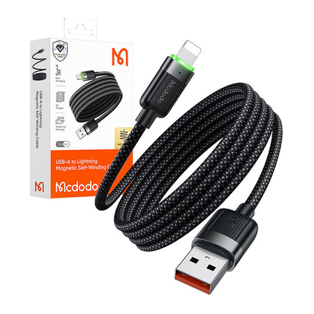Kabel USB-A do Lightning Mcdodo CA-6000, 3A, samozwijalny
