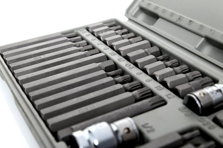 Komplet Bitów specjalnych KD10219 HEX, TORX, SPLINE 40cz.