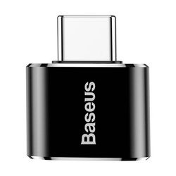 Adapter Baseus USB do USB Type-C 2,4A (czarny)