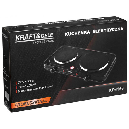 Kuchenka elektryczna 2600W 155+185mm KD4166