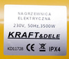 Nagrzewnica elektryczna farelka 3,5kW 230V KD11728