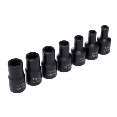 ZESTAW NASADEK DO OBRABIANYCH ŚRUB 1/2" - 15 EL. KD11793