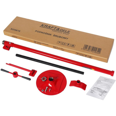 PODNOŚNIK ŚRUBOWY MECHANICZNY 132-196CM KD5878