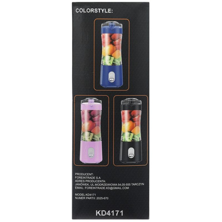 Blender akumulatorowy USB-C 380ml / 2x3000mAh KD4171