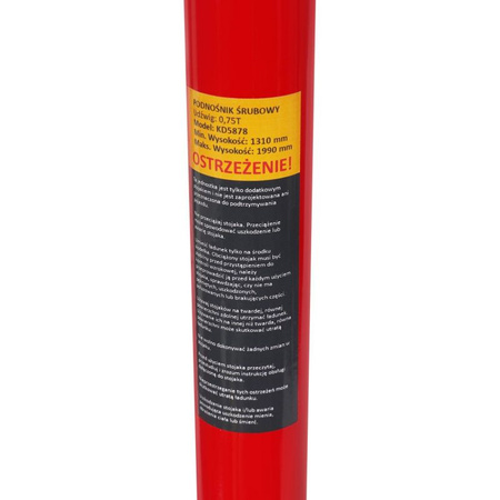 PODNOŚNIK ŚRUBOWY MECHANICZNY 132-196CM KD5878