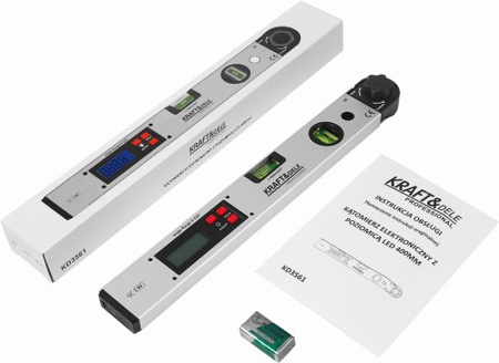 KĄTOMIERZ ELEKTR. Z POZIOMNICA LCD 400 MM KD3561
