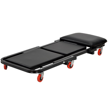 Leżak warsztatowy, siedzisko KD378 składane Leżanka