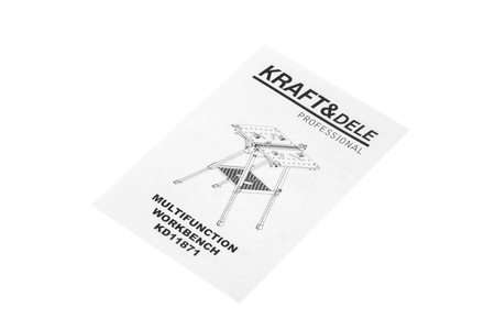 Stół Roboczy I Zaciskowy Składany 454KG Ładowność 70x65x92CM MDF KD11871